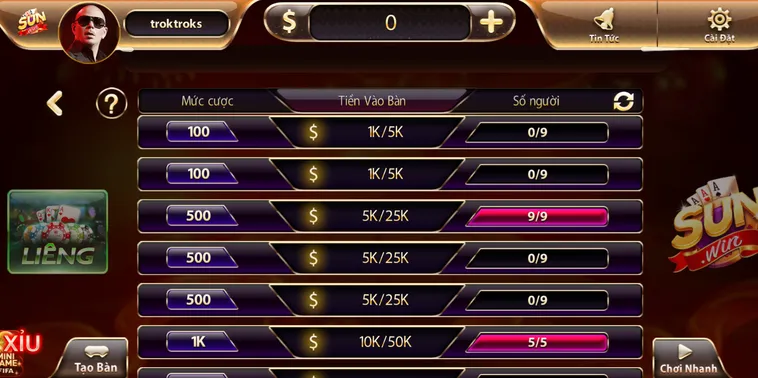 Tốc Chiến Tốc Thắng Với Game Bài Liêng Tại SunWin Đổi Thưởng Cực Nhanh