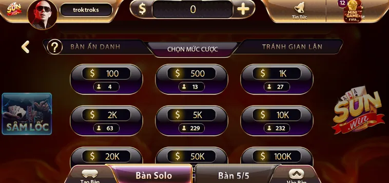 Chinh Phục Đấu Trường Sâm Lốc Tại SunWin Sát Phạt Cực Căng Nhận Thưởng Cực Khủng